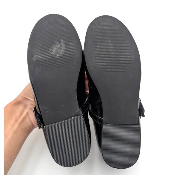 Nordstrom Kids Lainee Mary Jane Flat Adjustable Strap Black Size US13M EU31 - Picture 8 of 11